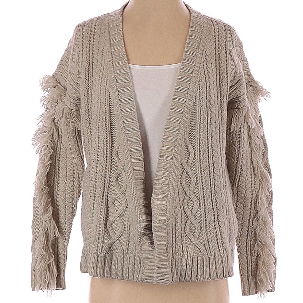 Madewell Wool Fringe Cardigan
